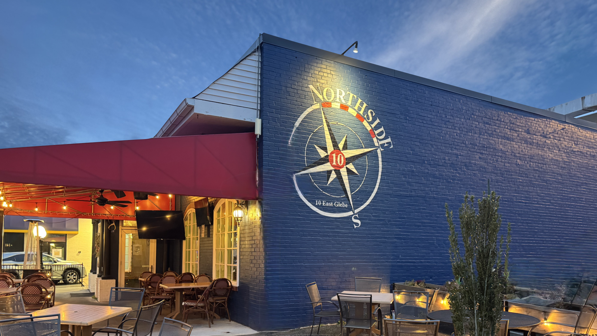 Northside 10 logo on brick wall